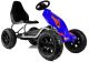 Kart de pedales B012 azul LEAN CARS con ruedas hinchables vista tres cuartos