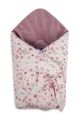 Arrullo para Bebé Velvet Bloom Rosa 75x75 – Manta Envolvente Reversible