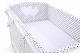 Protector de Cuna XXL My Sweet Baby - Corazones en Blanco y Negro