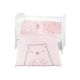 Juego de cama 6 piezas Kikkaboo Bear with me Rosa