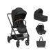 Carrito de bebé 3en1 Mia Negro Kikkaboo