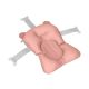 Soporte Suave de Baño Bear Blush Kikkaboo para Bebés