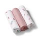 Pañales de Bambú Babyono, 3 Piezas Rosa – Suaves y Versátiles
