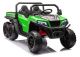 Vehículo eléctrico infantil 6 ruedas 4x4 XB-1038A Lean Cars verde, vista frontal