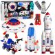 Gran Set Espacial de Lean toys con diversos vehículos
