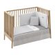 Jgo 2 Pcs.colcha I-v. Cuna 70 Vichy10 Gris 70x140x3 Cm - Cambrass