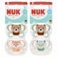 Chupete de Silicona NUK AIR 0-6 meses - Diseño Oso y Rana