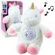 Unicornio de Peluche con Proyector y Melodías para Bebés