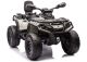 Quad infantil Can Am Outlander Lean Cars gris, vista frontal