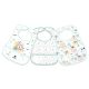 Set de Baberos de Rizo y EVA Kikkaboo Savanna Menta 3 uds