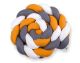 Protector de Cuna Knot Bumper XXL My Sweet Baby - Blanco, Amarillo y Antracita