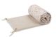 Protector de Cuna de Terciopelo Beige para Bebés Sensillo
