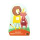 Puzzle de formas Trixie - Amigos de los animales - 12 piezas