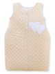 Cotton Sleeping Bag For Children, Size M, 6-12 Months, Tog 2.5, All-season, Hearts Dots On Beige