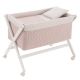 Minicuna Tijera Madera Tender Blush/bco 55x87x74 Cm - Cambrass