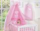 Dosel de Cuna de Tela con Corazones Rosa - My Sweet Baby