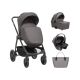 Carrito de bebé 3en1 Kikkaboo Modena Gris Oscuro