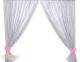 Cortinas para Niños con Corazones en Gris y Rosa My Sweet Baby