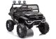 Coche eléctrico infantil Mercedes Unimog S negro LEAN CARS vista lateral
