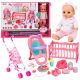 Muñeca Interactiva 3 en 1 con Carrito y Accesorios