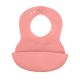 Babero Ajustable Babyono con Bolsillo Rosa para Bebés