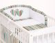 Protector de Cuna My Sweet Baby Universal Hearts Brown Strips