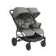 Carrito gemelar Happy 2 Gris Claro 2024 Kikkaboo