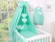 Dosel de Cuna My Sweet Baby - Canopy de Corazones Menta