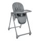Trona Kikkaboo Pastello 3 Grey con altura ajustable
