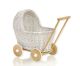 Cochecito de Muñeca de Mimbre My Sweet Baby - Blanco