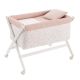 Minicuna Tijera Madera Calma Rosa/bco 55x87x74 Cm - Cambrass