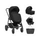 Carrito de bebé 3en1 Kikkaboo Modena Negro - Comodidad y Estilo