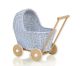 Carrito de muñecas de mimbre azul My Sweet Baby - Artesanal