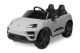 Coche eléctrico infantil Porsche Macan gris Toyz con licencia oficial, vista frontal