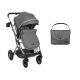Carrito de bebé 2en1 Kikkaboo Scarlett Gris Oscuro