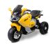 Moto eléctrica infantil Nitro amarilla Toyz con tres ruedas estables