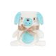 Manta de bebé bordado 3D Puppy Kikkaboo - Suave y divertida