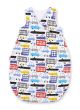Cotton Sleeping Bag For Children, Size M, 3-12 Months, Tog 2.5, All-season - Colorful Cars