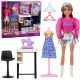 Muñeca Diseñadora de Moda con Máquina de Coser y Accesorios