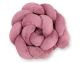 Protector de Cuna trenzado My Sweet Baby Knot Bumper Minky Rosa