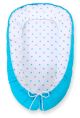 Baby Nest Double-sided Premium Cocoon For Infants Bobono- Turquoise/ Turquoise