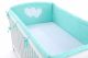 Protector de Cuna XXL Hearts Mint My Sweet Baby