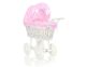 Cochecito de Muñecas My Sweet Baby de Mimbre con Ropa Rosa
