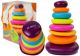 Pirámide de aros coloridos para el desarrollo infantil