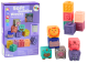 Bloques Educativos Suaves Animales Números Letras Coloridos 12 Pcs
