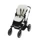 Colchoneta Silla Paseo Oval U. Regent en color crema de Cambrass mostrando su diseño ovalado.
