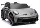 Coche eléctrico Porsche GT3 gris de Lean Cars, diseño moderno y atractivo.