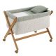 Minicuna Tijera Madera Calma Verde/natural 55x87x74 Cm - Cambrass