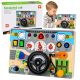 Volante educativo infantil Lean Toys tipo salpicadero, vista frontal