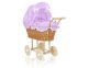 Carrito de Muñecas Mimbre con Ropa My Sweet Baby